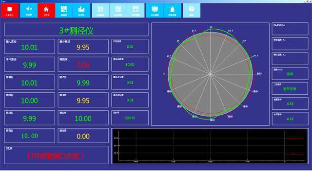 蓝鹏智能测径仪 一秒钟可测量两千个尺寸的新型高效率测量设备